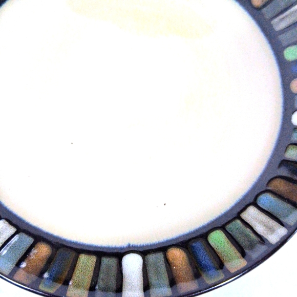 Set Of 2 Sonoma Lifestyles Blue Vallejo Style 8" Salad Plates/Bread Dishes - Picture 3 of 8